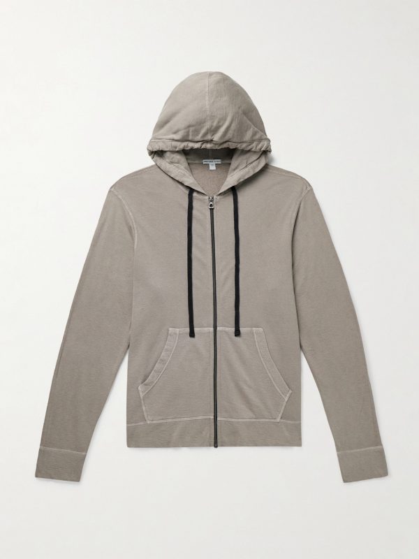 Garment-Dyed Cotton-Jersey Zip-Up Hoodie Garment-Dyed Cotton-Jersey Zip-Up Hoodie