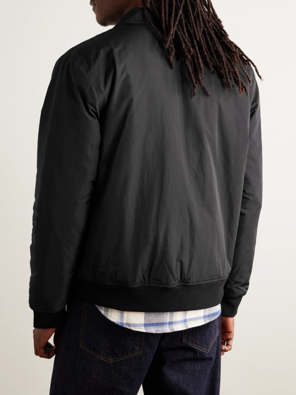 Padded Recycled-Twill Bomber Jacket - BK Padded Recycled-Twill Bomber Jacket - BK