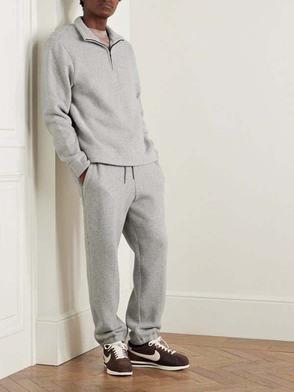 Cozy Tapered Cotton-Blend Jersey Sweatpants - OU Cozy Tapered Cotton-Blend Jersey Sweatpants - OU