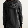 Garment-Dyed Cotton-Jersey Zip-Up Hoodie - BK