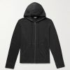 Garment-Dyed Cotton-Jersey Zip-Up Hoodie