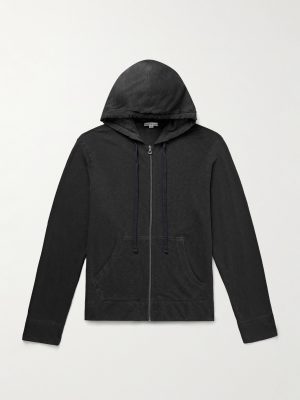 Garment-Dyed Cotton-Jersey Zip-Up Hoodie