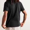 Lotus Brushed Cotton-Jersey T-Shirt - BK Lotus Brushed Cotton-Jersey T-Shirt - BK