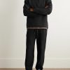 Cozy Tapered Cotton-Blend Jersey Sweatpants - OU