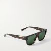 Square-Frame Tortoiseshell Acetate Sunglasses - FR