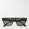 Square-Frame Tortoiseshell Acetate Sunglasses