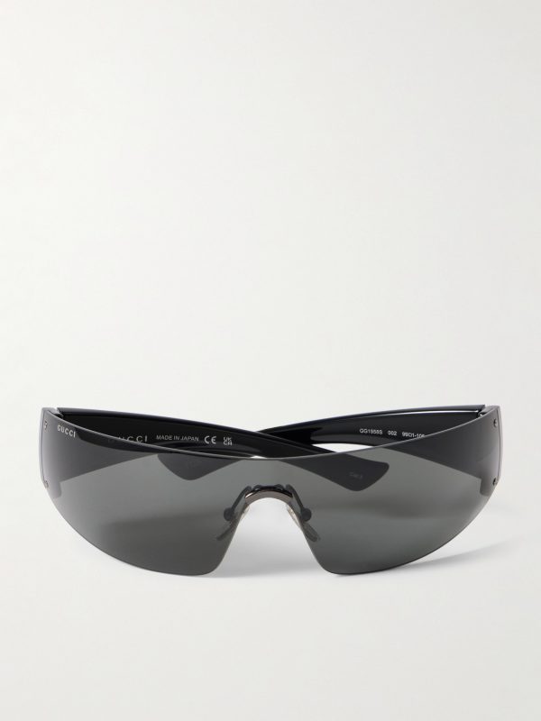 Wrap-Around Acetate Sunglasses