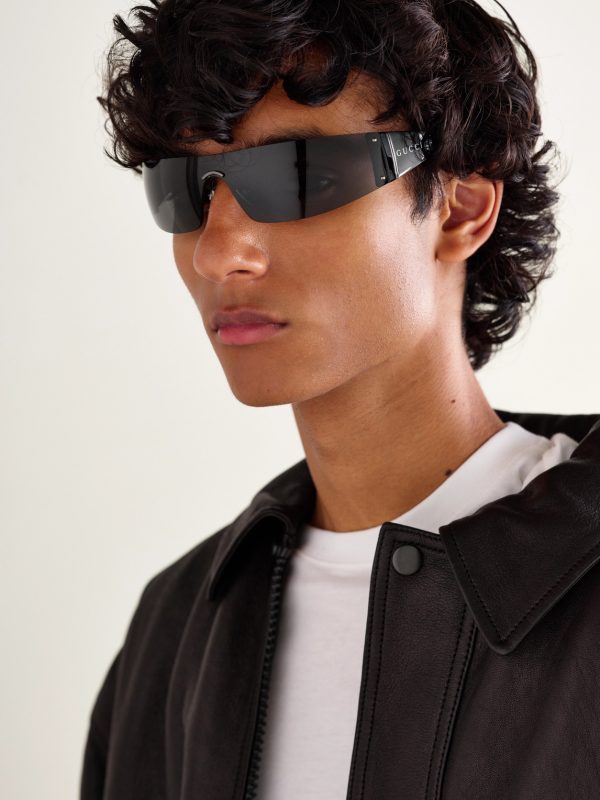 Wrap-Around Acetate Sunglasses - OU