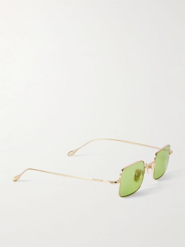 Rimless Rectangular-Frame Gold-Tone Sunglasses - FR Rimless Rectangular-Frame Gold-Tone Sunglasses - FR