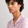 Rimless Rectangular-Frame Gold-Tone Sunglasses - OU Rimless Rectangular-Frame Gold-Tone Sunglasses - OU