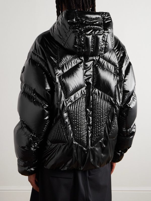 + A$AP Rocky Bahianinha Quilted Glossed-Shell Hooded Down Jacket - BK