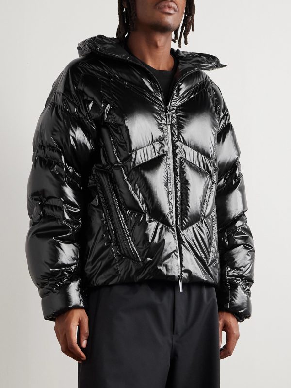 + A$AP Rocky Bahianinha Quilted Glossed-Shell Hooded Down Jacket - FR