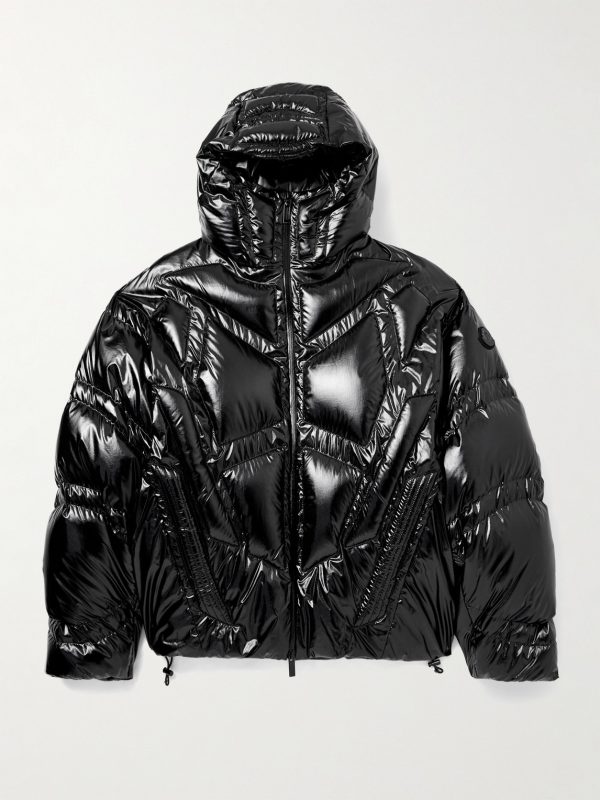 + A$AP Rocky Bahianinha Quilted Glossed-Shell Hooded Down Jacket