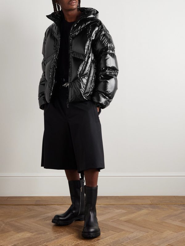+ A$AP Rocky Bahianinha Quilted Glossed-Shell Hooded Down Jacket - OU