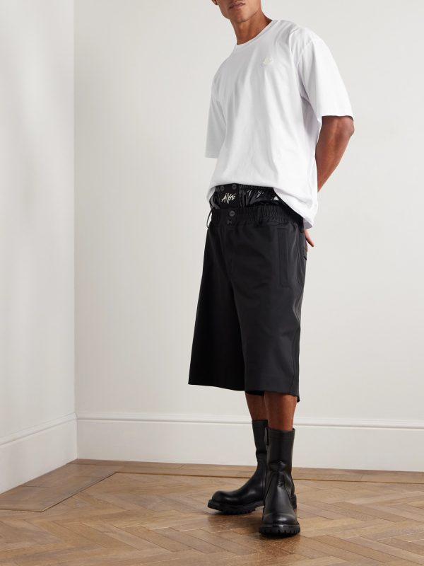 + A$AP Rocky Logo-Appliquéd Cotton-Jersey T-Shirt - OU + A$AP Rocky Logo-Appliquéd Cotton-Jersey T-Shirt - OU