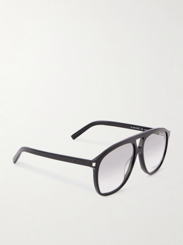 Aviator-Style Acetate Sunglasses - FR