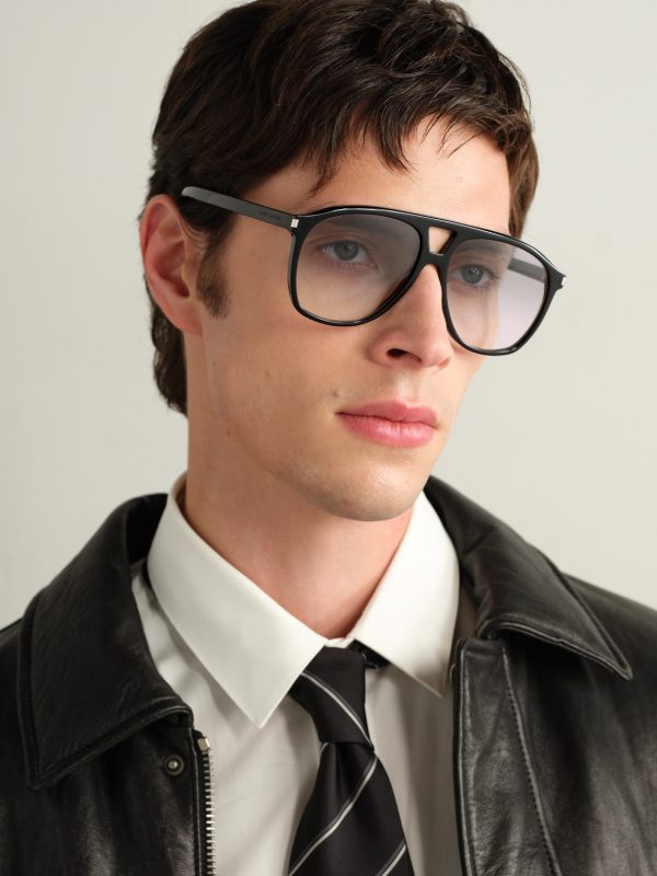 Aviator-Style Acetate Sunglasses - OU