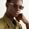 Square-Frame Acetate Sunglasses - OU Square-Frame Acetate Sunglasses - OU