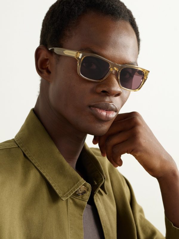 Square-Frame Acetate Sunglasses - OU Square-Frame Acetate Sunglasses - OU