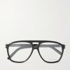 Aviator-Style Acetate Optical Glasses