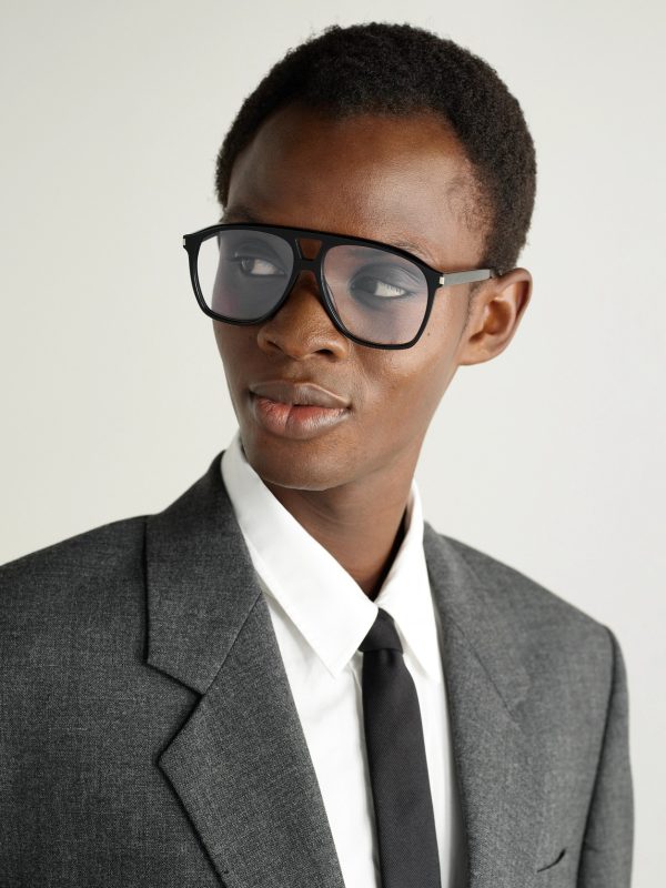 Aviator-Style Acetate Optical Glasses - OU
