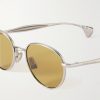 Round-Frame Silver-Tone Sunglasses - CU Round-Frame Silver-Tone Sunglasses - CU