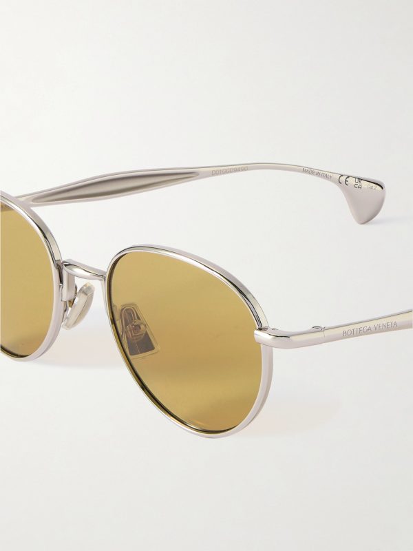 Round-Frame Silver-Tone Sunglasses - CU Round-Frame Silver-Tone Sunglasses - CU