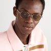 Round-Frame Silver-Tone Sunglasses - OU Round-Frame Silver-Tone Sunglasses - OU