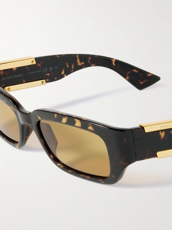 Dash Rectangular-Frame Tortoiseshell Acetate Sunglasses - CU