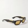 Dash Rectangular-Frame Tortoiseshell Acetate Sunglasses - FR