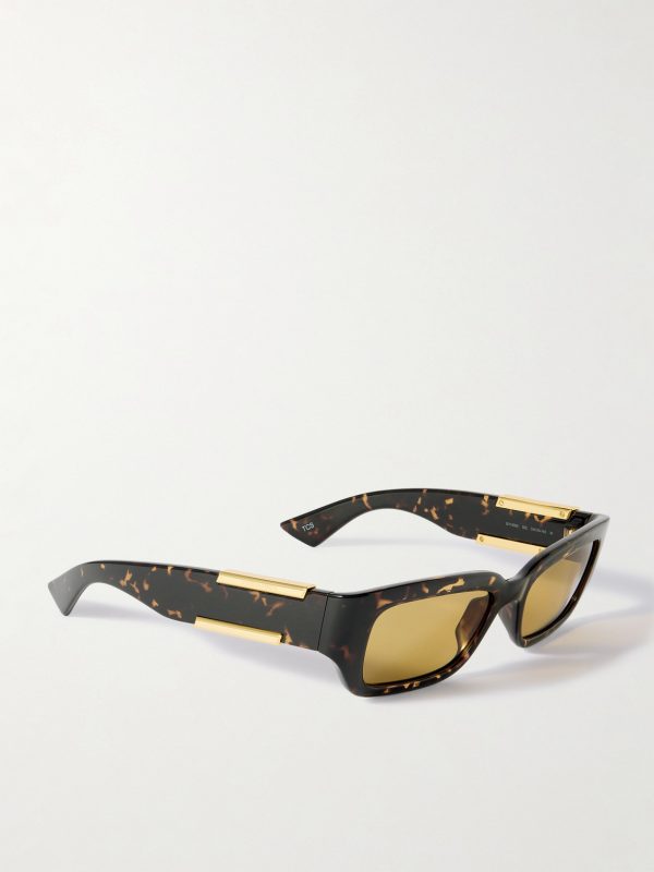 Dash Rectangular-Frame Tortoiseshell Acetate Sunglasses - FR