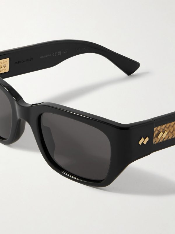 Square-Frame Acetate and Gold-Tone Sunglasses - CU