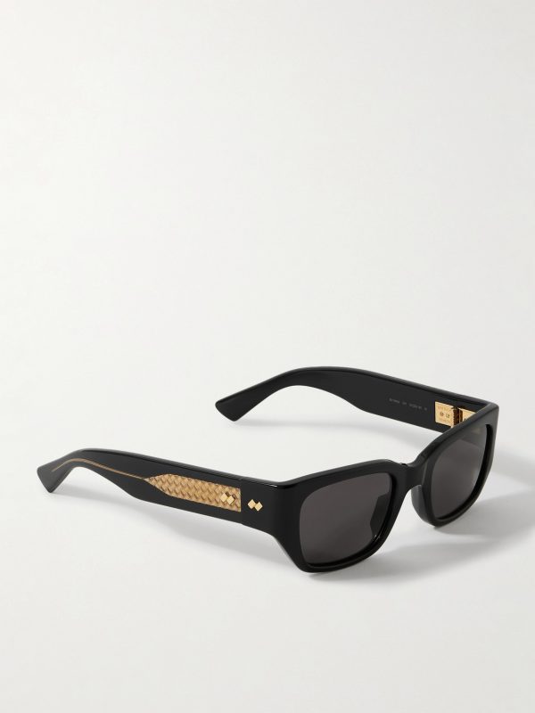 Square-Frame Acetate and Gold-Tone Sunglasses - FR