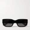 Square-Frame Acetate and Gold-Tone Sunglasses