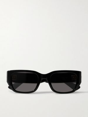 Square-Frame Acetate and Gold-Tone Sunglasses