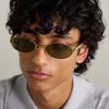Sardine Oval-Frame Gold-Tone Sunglasses - OU Sardine Oval-Frame Gold-Tone Sunglasses - OU