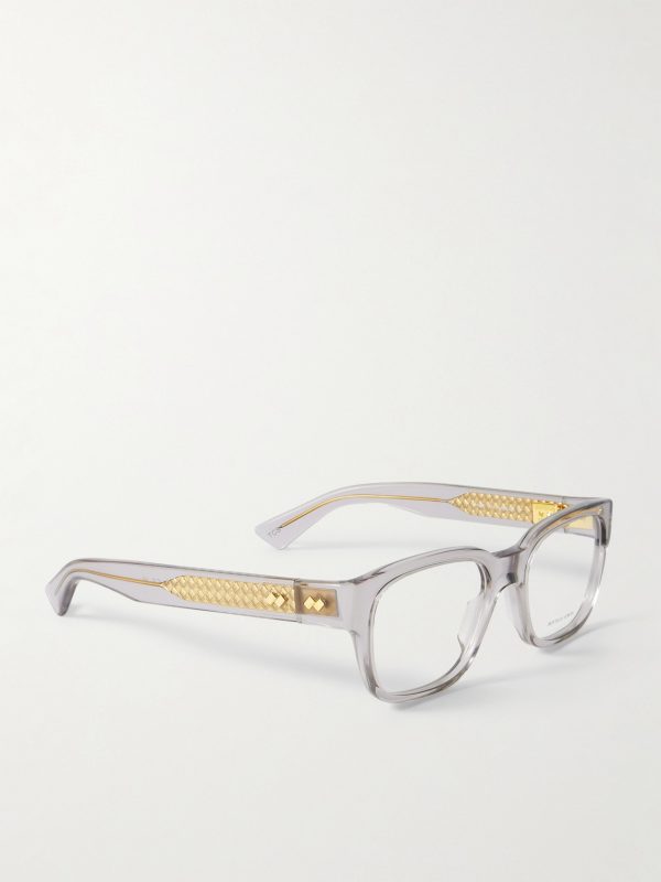 D-Frame Recycled-Acetate and Gold-Tone Optical Glasses - FR D-Frame Recycled-Acetate and Gold-Tone Optical Glasses - FR