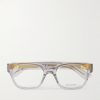 D-Frame Recycled-Acetate and Gold-Tone Optical Glasses D-Frame Recycled-Acetate and Gold-Tone Optical Glasses