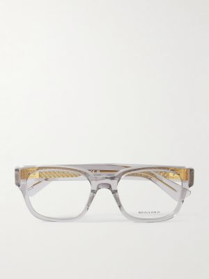 D-Frame Recycled-Acetate and Gold-Tone Optical Glasses