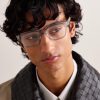 D-Frame Recycled-Acetate and Gold-Tone Optical Glasses - OU D-Frame Recycled-Acetate and Gold-Tone Optical Glasses - OU