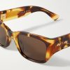 Square-Frame Tortoiseshell Acetate and Gold-Tone Sunglasses - CU Square-Frame Tortoiseshell Acetate and Gold-Tone Sunglasses - CU