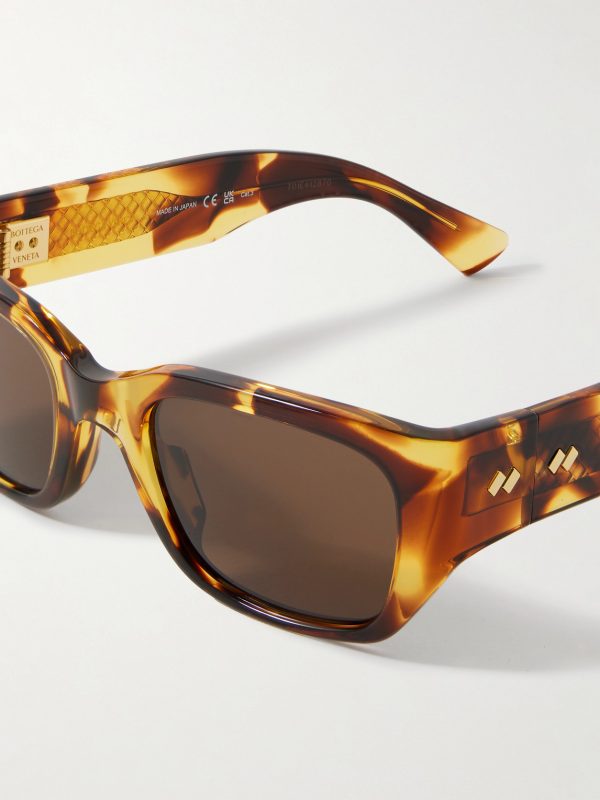 Square-Frame Tortoiseshell Acetate and Gold-Tone Sunglasses - CU Square-Frame Tortoiseshell Acetate and Gold-Tone Sunglasses - CU