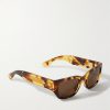 Square-Frame Tortoiseshell Acetate and Gold-Tone Sunglasses - FR Square-Frame Tortoiseshell Acetate and Gold-Tone Sunglasses - FR