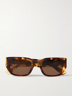 Square-Frame Tortoiseshell Acetate and Gold-Tone Sunglasses