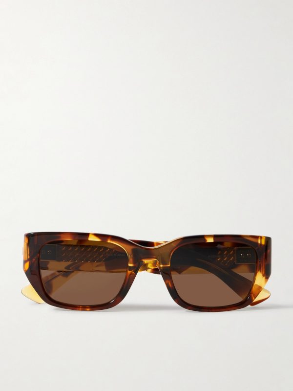 Square-Frame Tortoiseshell Acetate and Gold-Tone Sunglasses Square-Frame Tortoiseshell Acetate and Gold-Tone Sunglasses