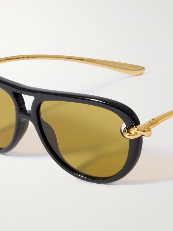 Aviator-Style Acetate Sunglasses - CU