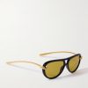 Aviator-Style Acetate Sunglasses - FR