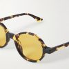 Round-Frame Tortoiseshell Acetate Sunglasses - CU Round-Frame Tortoiseshell Acetate Sunglasses - CU