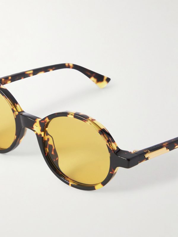 Round-Frame Tortoiseshell Acetate Sunglasses - CU Round-Frame Tortoiseshell Acetate Sunglasses - CU