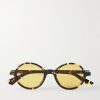 Round-Frame Tortoiseshell Acetate Sunglasses Round-Frame Tortoiseshell Acetate Sunglasses